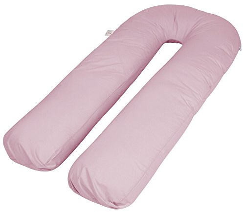 SleepyNights BIG U PILLOW COVER MATERNITY SUPPORT PILLOWCASE/U SHAPE PILLOW COVER/ULTIMATE SUPPORT U PILLOW COVER - CASE ONLY - PINK