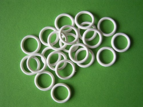 Gardinen Röttger Ring weiß Plastik 13 x 18mm 100 Stück