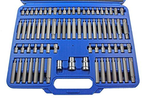 US PRO 75PC Hex, Spline, Torx & Tamper Proof Torx Bit Set 2068