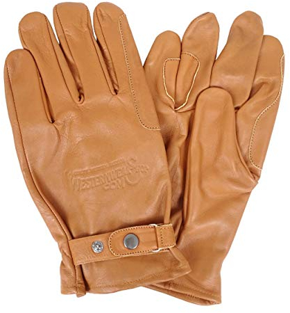 Westernwear Western Freizeit- und Reithandschuhe Kalbsnappaleder- Handschuhe, Lederhandschuhe (2XL, braun)