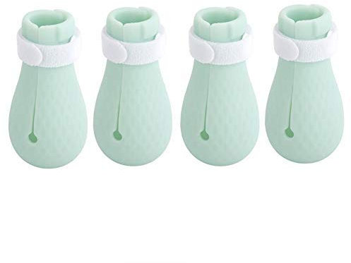 4Pcs Cat Anti-Scratch Boots Silicone Adjustable Cat Protector Foot Cover for Home Bathing Shaving Checking Treatment