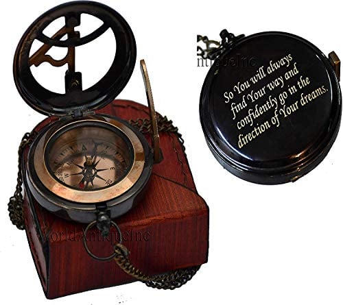 Personalized Hochzeitsgeschenk, Taufgeschenk, Kompass, Trauzeuge, Pfadfinder, nautisch, Vatertag