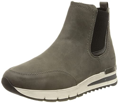 Tom Tailor Damen 2191604 Stiefelette, Coal, 39 EU