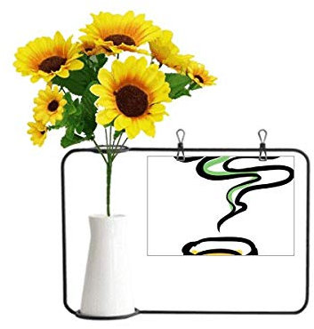 Beauty Gift China Chinese Tea Cup Traditional Pattern Artificial Sunflower Vases Bottle Blessing Card