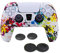 Yolistar Coque pour Manette PS5 DualSense, Étui en Souple Silicone Souple Non-Slip x 1 (Blanc Camouflage) avec 4Pcs Poignées de Pouce Compatible avec Sony Playstation 5