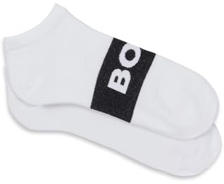 BOSS Herren 2p Logo Cc Sneakersocken, White100, 43-46 EU