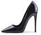 Zhabtuc Women's Court Shoes Ladies Pointed Toe High Heel Sexy Slip On Stiletto Pumps Party Prom Wedding Heeled Shoes 12CM,Black 4 UK（7 US）
