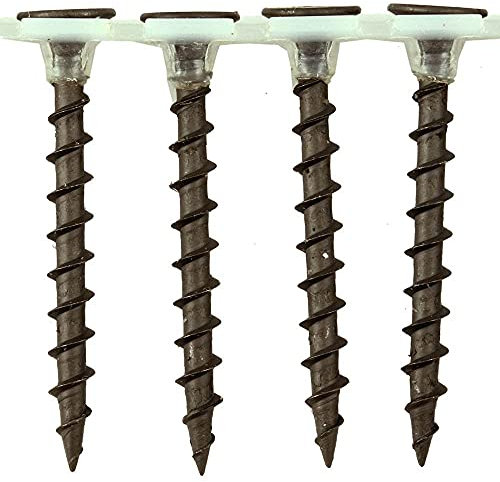 TERF® Collated Drywall Coarse Thread Screws 3.9 X 38mm Phillips Drive Bugle Head Black Finish - Pack of 50
