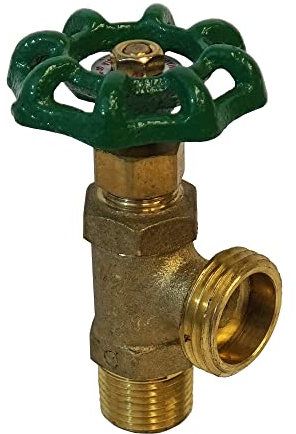 Merrill MFG No Lead Brass Boiler Drain 1/2 in. MIP Inlet x 3/4 in. MHT Outlet