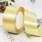 Ainmto 22m X 38mm Golden Satinband,2 Rollen Golden Schleifenband,Dekoration Bänder,Geschenkband Breit,Stoffband für Hochzeit