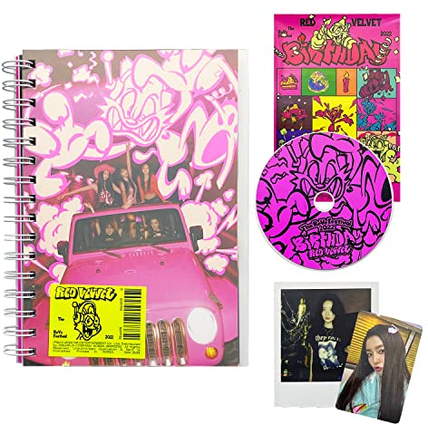 Red Velvet - [The Reve Festival 2022 : BIRTHDAY] (Photobook Ver. - Reve Ver.) Photobook + CD-R + Polaroid + Sticker + Photocard + 2 Pin Button Badges + 4 Extra Photocards