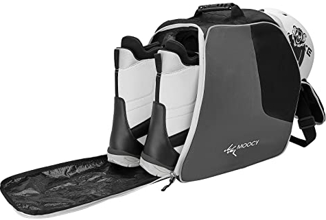 MOPHOEXII Ski Boot Bag,Snowboard Boots Bag for Adult and Youth-Waterproof Travel for Ski Helmets, Goggles, Gloves, Ski Apparel & Boot Storage