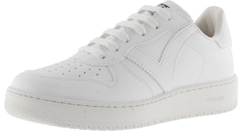 victoria Basket Unisex Madrid Efecto Piel Blanco Monocromo & Puntera Perforada 1258245 para Adulto Blanco 37