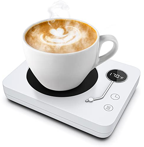 Calda tazze, Tazza riscaldata elettrica con 3 impostazioni di temperatura, riscaldata tazze da caffè/tè/latte/cacao spegnimento automatico dopo 4 ore tazza riscaldata per ufficio domestico