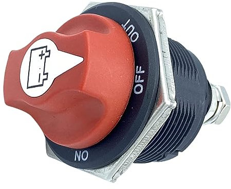 Roten Batterie Trennschalter 12–24v 50a für Auto und Boot