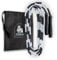 JOBEAR Athletics Springseil mit Perlen für funktionelle Fitnesssportler – Griffband-Griffe – verhedderungsfrei – verstellbar – Springseil für Erwachsene, Jugendliche und Kinder