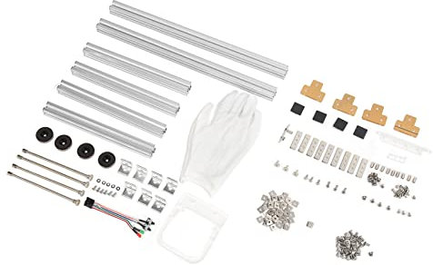 Bewinner DIY MATX Computer-Motherboard-Gehäuse-Rack, Aluminium-Computer-Open-Air-Gehäusehalterung, Kreative Persönlichkeit M ATX-offenes Gehäuse, Gute Wärmeableitung (Silber)