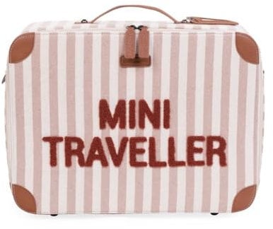 Childhome, Valigia per bambini, Weekend, formato cabina, bagaglio a mano, compatto, resistente, con maniglia per il trasporto semplice, etichetta nome, design, finta pelle, misto, mini viaggiatore,