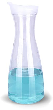 OUNONA Mixing Pitcher for Drinks Large Juice Jugs Lid 600ml Capacity Acrylic Kettle