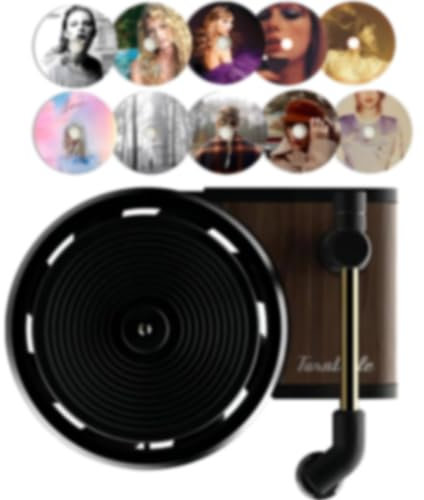 Dwzain Car Air Freshener Set - 10 PCS Record Player Design, Perfect Album Cover Vent Clip Air Freshener, Perfect Car Accessories for Music Fans Gifts