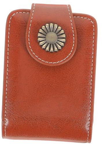 WOONEKY Borsa Cosmetica Portatile Con Specchio Trousse Per Rossetto Con Chiusura Pulsante Per Viaggi e Uso Quotidiano Per Donne e Ragazze