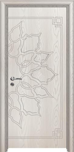Porta da interno battente in HDF di qualità con maniglia in acciaio inox serratura in metallo disponibile in diverse misure colore Bianco Effetto Legno PIE19 (anta 62x197cm, telaio 14-21cm)