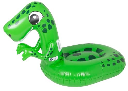 heimtexland Aufblasbares Wassertier mit Haltgriffen Schwimmtier Luftmatratze Strand Schwimmbad Pool Party Deko Fun Geschenk Wasserspielzeug Typ889 Dino