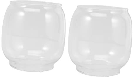 Cabilock 2 Stück Kerosin Lampenschirm Öllampen Abdeckung Öllampen Glasschirm Glas Lichtschirm Kerosin Zubehör Schornstein Für Öllampe Kerosin Lampe Schornstein Lampenschutz Glas