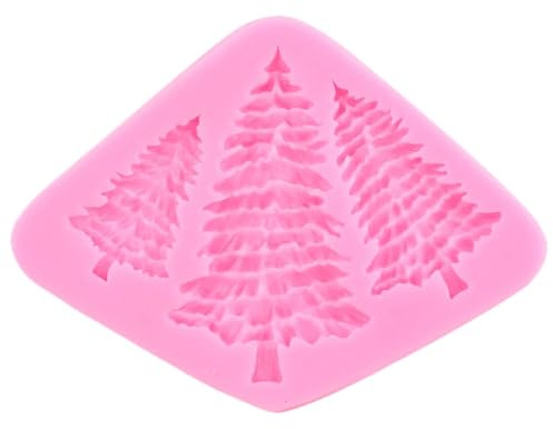 Silicone Molds for Soaps,Christmas Tree Silicone Mold Deer Fondant Molds Cake Decorating Tools Pine Nuts Chocolate Moulds Candy Resin Clay Mould 12.4x9.3cm