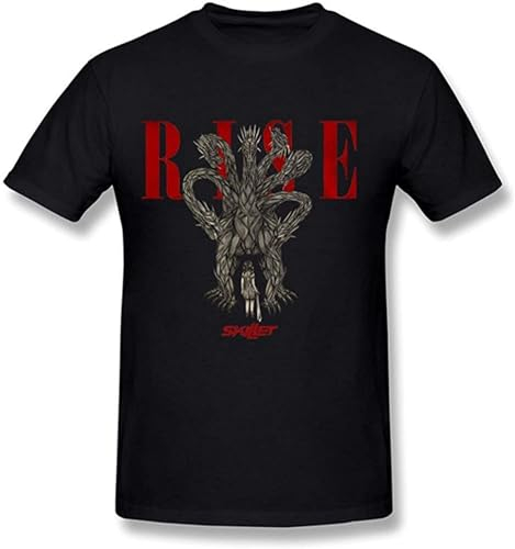BabyPaper Men's Skillet Rise Album T Shirt T-Shirt Black 3XL