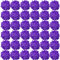 FagusHome 35 Pcs Silk Hydrangea Heads Artificial Flowers Heads with Stems Fake Hydrangea Flowers Head Diameter 7 Inches for Home Wedding Décor (Light Purple)