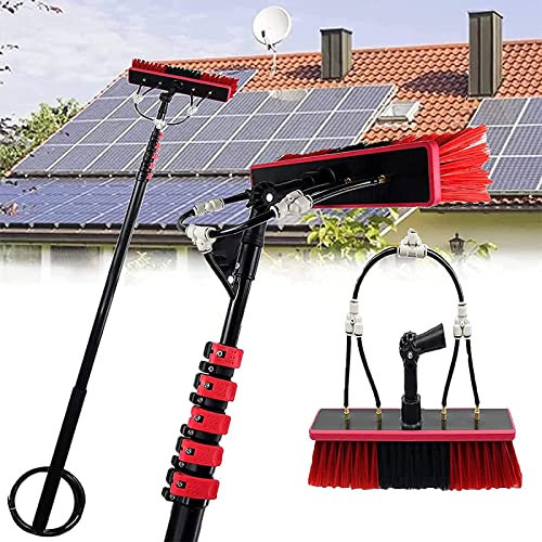 3.6-10.8M Window Cleaning Pole Water Fed Pole Kit Telescopic Brush Extendable Window Squeegee Washer Roof Cleaner Glass Outdoor Solar Panel (9M)
