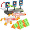 Playtastic Spielzeuggewehr: 2er-Set Spielzeugpistolen mit 50 Schaumstoff-Geschossen + Zielscheibe (Indoor-Spiele, Kinder Spielzeug Paket, Spiel)