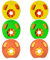Schwimmen Armbänder Schwimmende Armbänder - Schwimmen Floaties EVA-Schaum Schwimmen Wasser-Manschetten, Arm Floaties 6 Schwimmscheiben Für Kinder | Wasser Aerobic Schwimmring, Kreise Schwimmen Pe