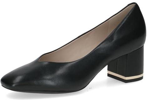 Caprice Damen Pumps aus Leder mit Blockabsatz