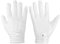 Aeaocvo 2 Paar Weiß Baumwollhandschuhe, Cotton Gloves Weiss Handschuhe für Herren Frauen, Stoffhandschuhe für Smoking Ehrengarde Zeremonielle Teamuniformen Weihnachtsmann