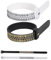 2 Ringgrößenmesser,Ringmaßband,Ring größenmesser,Ringgrössenmesser,Ringmesser finger,für die Messung der Fingergröße,Fingerumfang,Schwarz und Weiß,Fingergröße,Multi Sizer für Europa