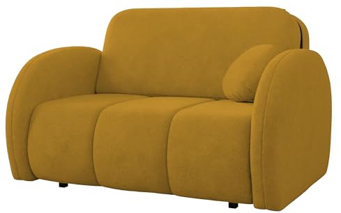 Mirjan24 Sofa Viva Comfy II mit Schlaffunktion, Zwei Sitzer Schlafsofa mit Bettkasten Polstersofa, Bettsofa/Couch, Sofagarnitur (Velo 626)