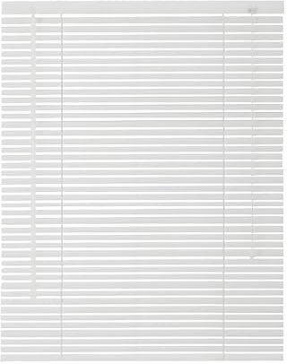 Hogar Oficina Persiana Veneciana de Aluminio, Cortinas para Interior Exterior, Persianas Venecianas Horizontales Impermeables, Privacidad Estor Ajustable W 25cm-165cm(White)