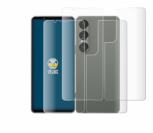 BROTECT Schutzfolie für Sony Xperia 1 VII | (Display+Rückseite) 2 Stück Transparenter Displayschutz Made in Germany Klare Full-Screen Full-Cover 3D Curved Montage Kit