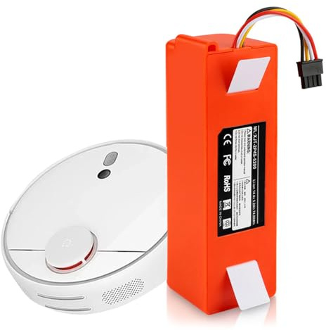 FREEDOH 14,4 V Lithium-Ionen-Akku für Roboter-Staubsauger-Kehrmaschine, Ersatzakku, 5200 mAh, 6500 mAh, wiederaufladbarer Akku mit BMS-Schutzplatine,14.4v5.2ah