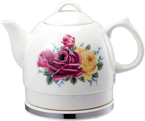 JMOUZHG Kettles,Ceramic Kettle Cordless Water Teapot,1350W Water Fast for Tea, Coffee, Soup, Oatmeal-Removable Base,1L hopeful