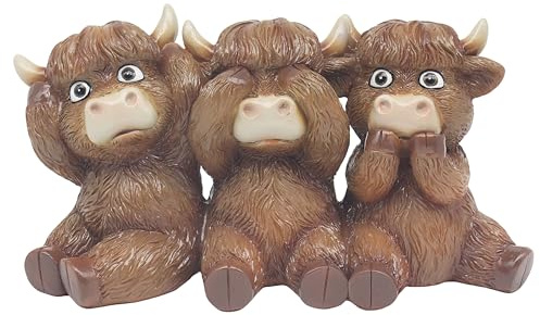 Lesser & Pavey Hamish Highland Cow Decor Figurine | Attractive Display Piece, Fine Craftsmanship, Shelf Decoration, Ideal for Home and Office Decor, Gift Choice