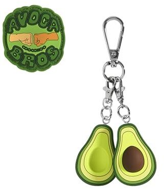 coocazoo Colour UP-Set „Avocabros“, bunt, Anhänger & Clip-Patch, kompatibel mit coocazoo Schulrucksäcken, Motiv & Anhänger, austauschbar & individuell, ab der 3. Klasse