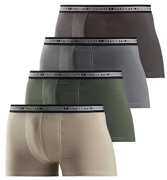 Le Jogger Baumwoll-Boxer, Authentic Underwear (4 Stck.) bunt, Größe 8