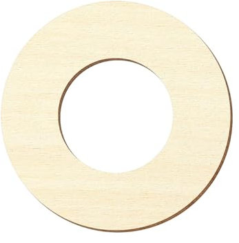 Forma in compensato – disco ad anello/forato, in legno di pioppo, taglio individuale – 3 mm, Compensato, 4cm Innendurchmesser, 39cm Außendurchmesser