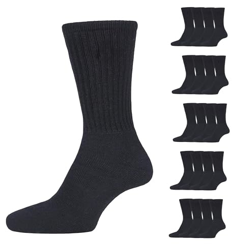20 Pairs Mens Cotton Rich Sport Socks Work Socks Shoe Size 6-11
