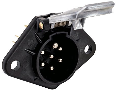 JAEGER automotive 74400013 Steckdose 7-polig 24 Volt, ISO 1185, Flachsteckanschluss zweifach, dreifach