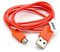 vhbw Câble USB - Micro USB, 1 mètre, orange, compatible avec JBL Charge, Charge 2, Soundbox, Pulse 2