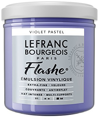 Lefranc Bourgeois Flashe acrilica, Vernice vinilica, Viola Pastello, 125ML